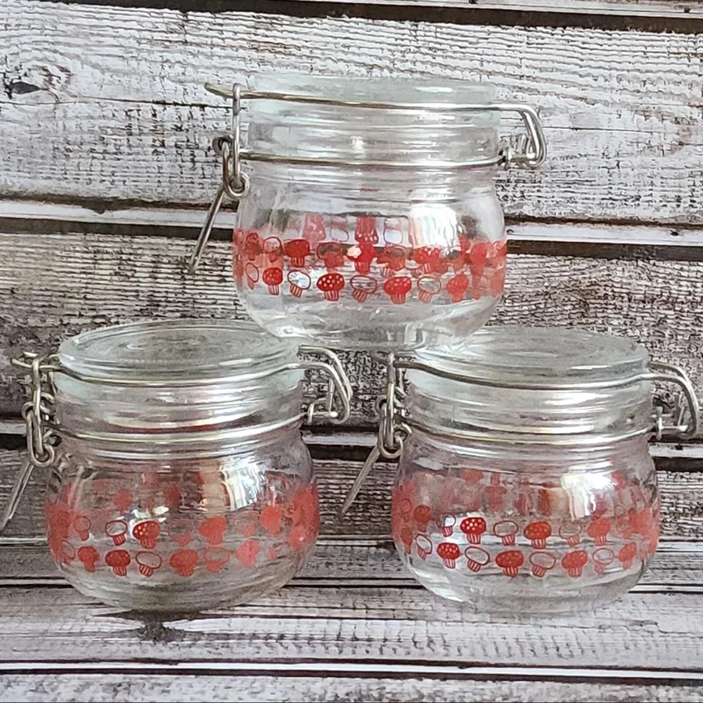 IKEA mushroom jar set